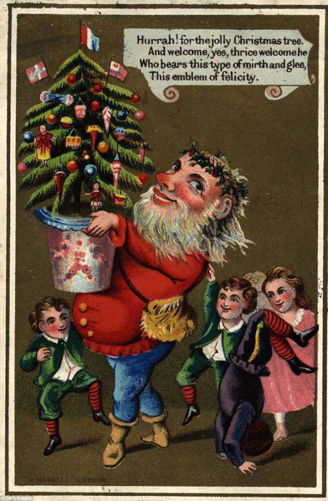Παράξενες και ανατριχιαστικές βικτοριανές Χριστουγεννιάτικες κάρτες - Εικόνα 1