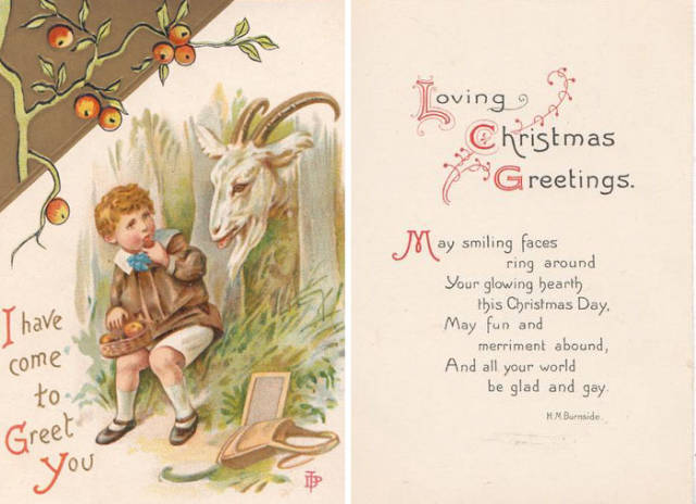 Παράξενες και ανατριχιαστικές βικτοριανές Χριστουγεννιάτικες κάρτες - Εικόνα 11