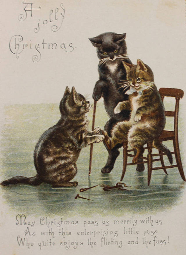 Παράξενες και ανατριχιαστικές βικτοριανές Χριστουγεννιάτικες κάρτες - Εικόνα 15