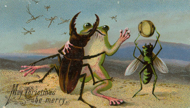 Παράξενες και ανατριχιαστικές βικτοριανές Χριστουγεννιάτικες κάρτες - Εικόνα 2