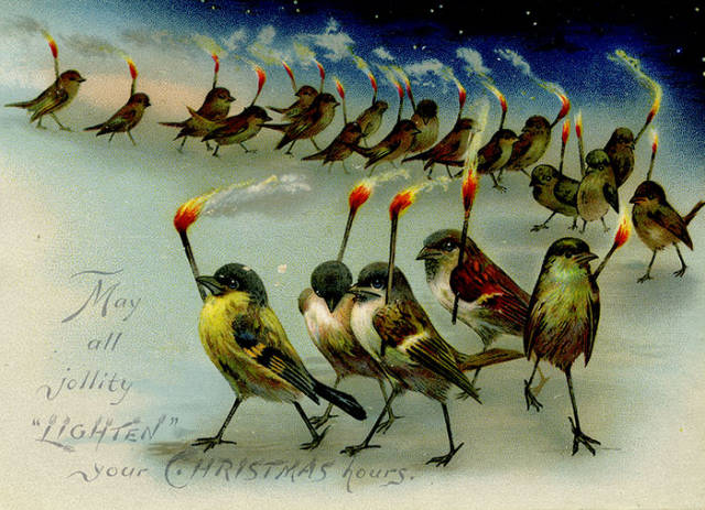 Παράξενες και ανατριχιαστικές βικτοριανές Χριστουγεννιάτικες κάρτες - Εικόνα 3