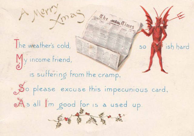 Παράξενες και ανατριχιαστικές βικτοριανές Χριστουγεννιάτικες κάρτες - Εικόνα 32
