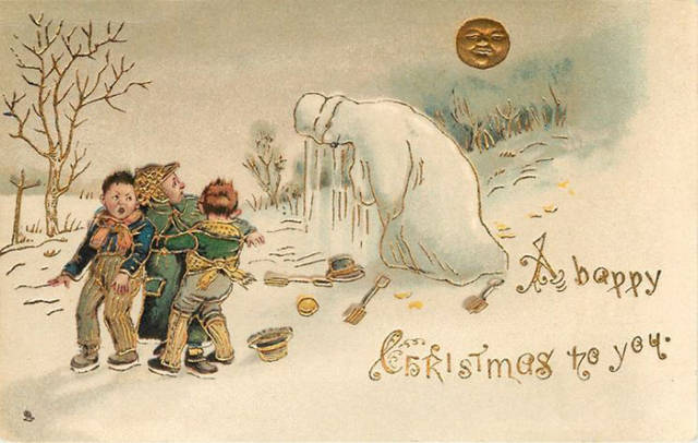 Παράξενες και ανατριχιαστικές βικτοριανές Χριστουγεννιάτικες κάρτες - Εικόνα 35