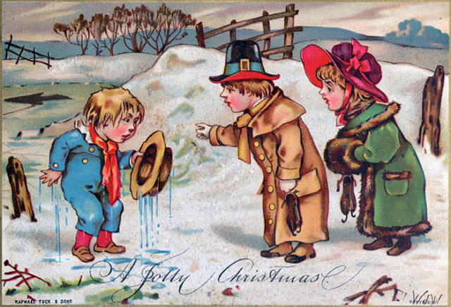 Παράξενες και ανατριχιαστικές βικτοριανές Χριστουγεννιάτικες κάρτες - Εικόνα 44