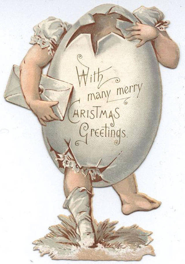 Παράξενες και ανατριχιαστικές βικτοριανές Χριστουγεννιάτικες κάρτες - Εικόνα 47
