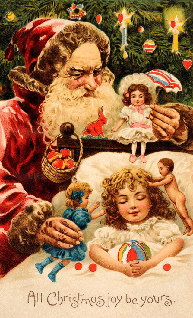 Παράξενες και ανατριχιαστικές βικτοριανές Χριστουγεννιάτικες κάρτες - Εικόνα 53