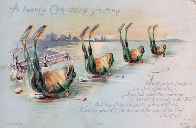 Παράξενες και ανατριχιαστικές βικτοριανές Χριστουγεννιάτικες κάρτες - Εικόνα 8