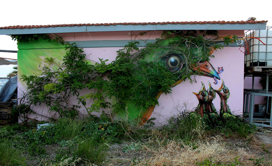 28 έξυπνα γκράφιτι που αλληλεπιδρούν με το περιβάλλον τους - Εικόνα 14