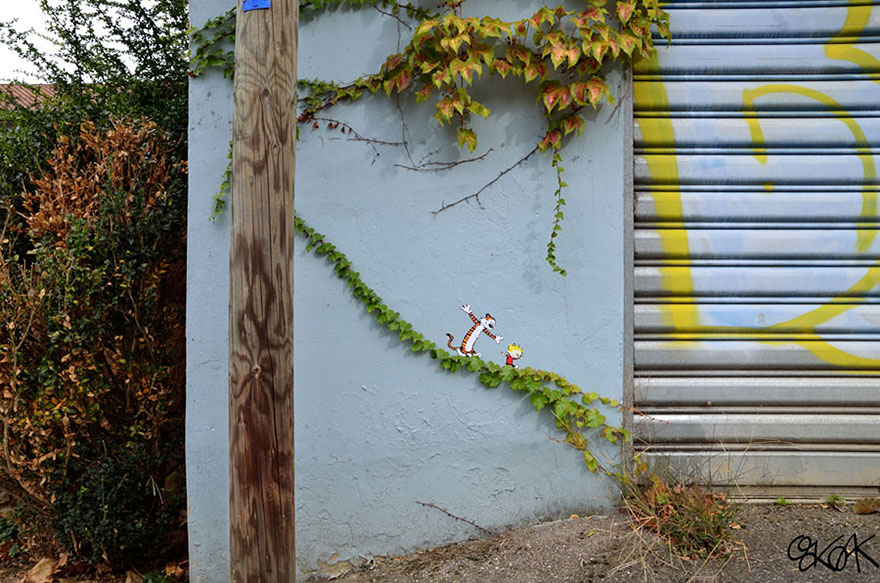28 έξυπνα γκράφιτι που αλληλεπιδρούν με το περιβάλλον τους - Εικόνα 16