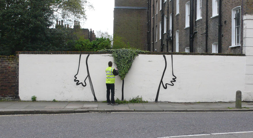 28 έξυπνα γκράφιτι που αλληλεπιδρούν με το περιβάλλον τους - Εικόνα 21