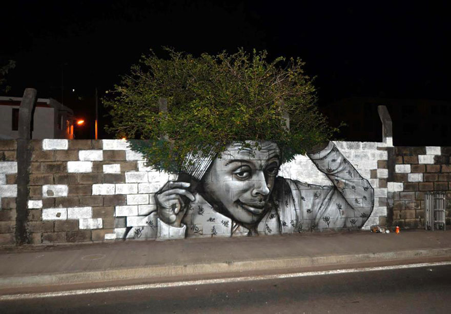 28 έξυπνα γκράφιτι που αλληλεπιδρούν με το περιβάλλον τους - Εικόνα 27