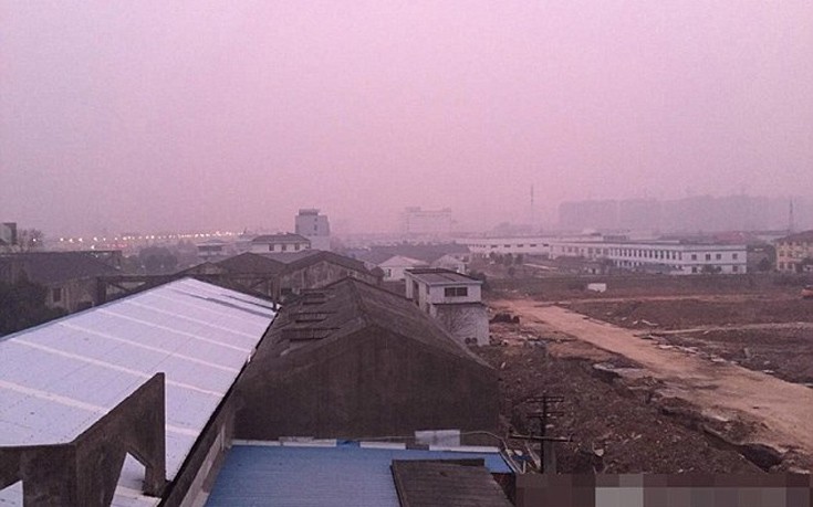 Ο ουρανός βάφτηκε ροζ σε πόλη της Κίνας - Εικόνα 5
