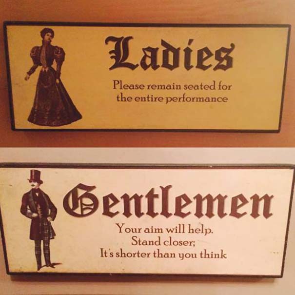 Αντρικές vs Γυναικείες Πινακίδες σε τουαλέτες! - Εικόνα 7
