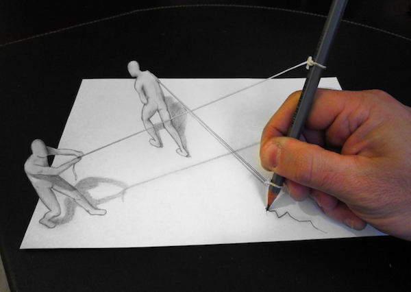 Με εργαλείο ένα απλό μολύβι, φτιάχνει απίθανα 3D σχέδια - Εικόνα 10