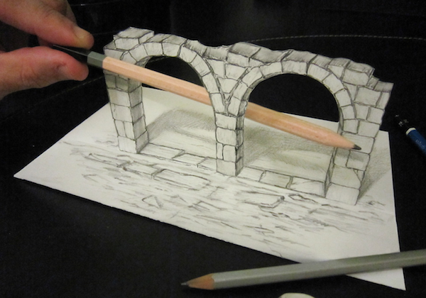 Με εργαλείο ένα απλό μολύβι, φτιάχνει απίθανα 3D σχέδια - Εικόνα 15