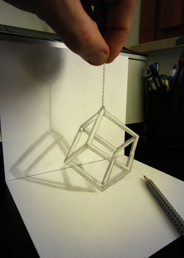 Με εργαλείο ένα απλό μολύβι, φτιάχνει απίθανα 3D σχέδια - Εικόνα 20