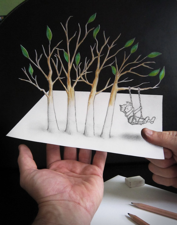 Με εργαλείο ένα απλό μολύβι, φτιάχνει απίθανα 3D σχέδια - Εικόνα 23