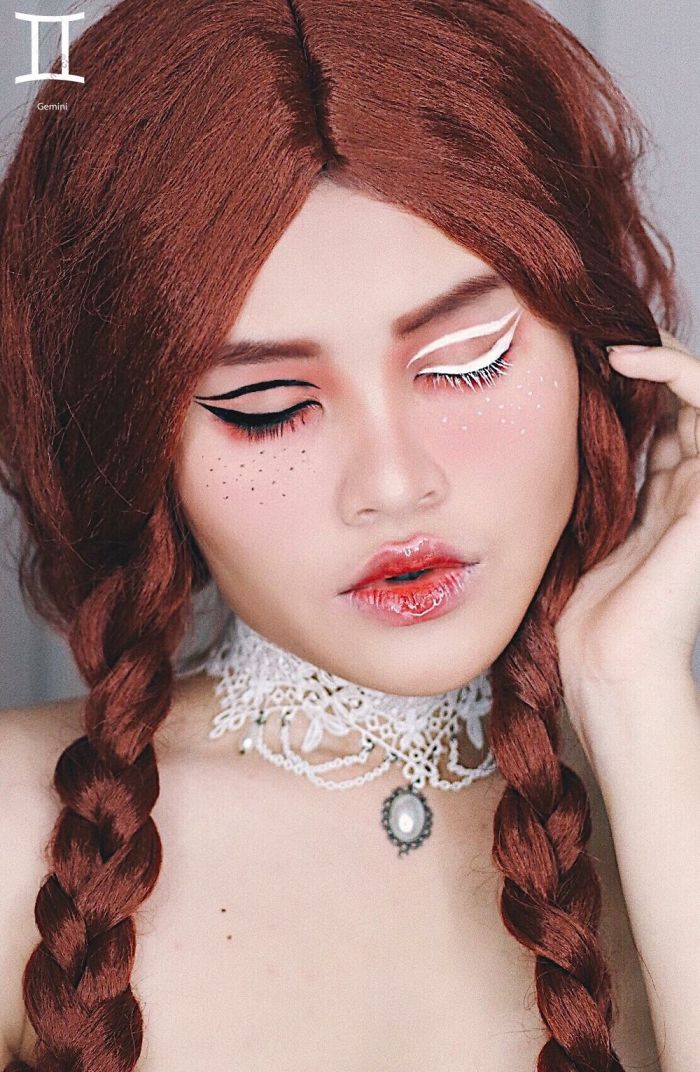 Ταλαντούχα makeup artist δημιουργεί από ένα μακιγιάζ για κάθε ζώδιο - Εικόνα 9