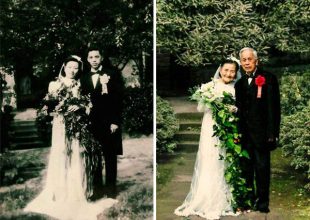 98 ετών ζευγάρι αναπαριστά το γάμο του 70 χρόνια μετά!