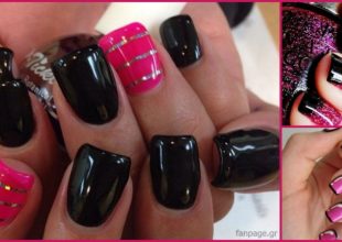 Φανταστική η καινούρια τάση της μόδας με μαύρο και ρόζ στα νύχια.!