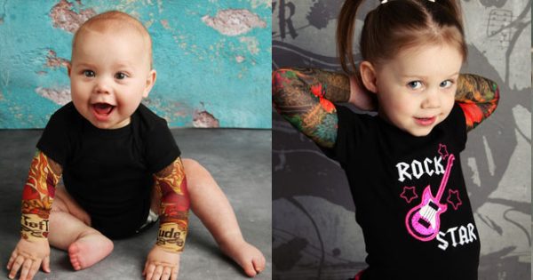 Μανίκια με τατουάζ: Η νέα μόδα για παιδιά... Rockstars!