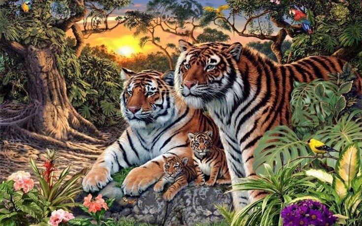Μπορείτε να βρείτε όλες τις τίγρεις στην εικόνα;