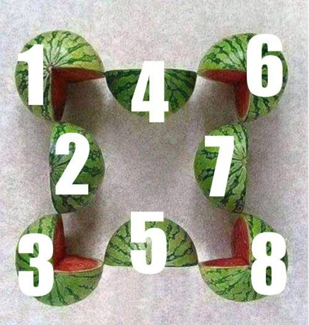 Πόσα καρπούζια βλέπετε στην φωτογραφία; Μπορείτε να βρείτε την απάντηση; 