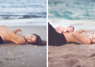 Γλυκές και δημιουργικές φωτογραφίες μαμάδων πριν και μετά τη γέννα!!!