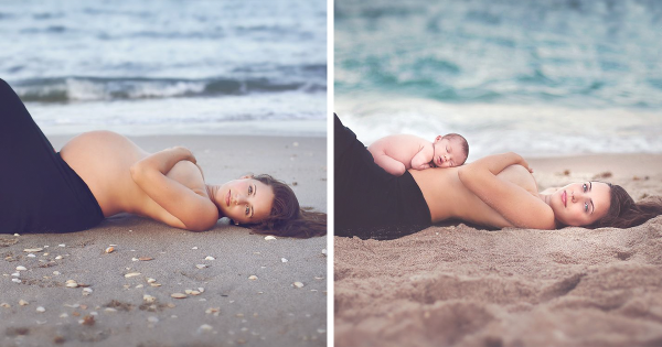 Γλυκές και δημιουργικές φωτογραφίες μαμάδων πριν και μετά τη γέννα!!!