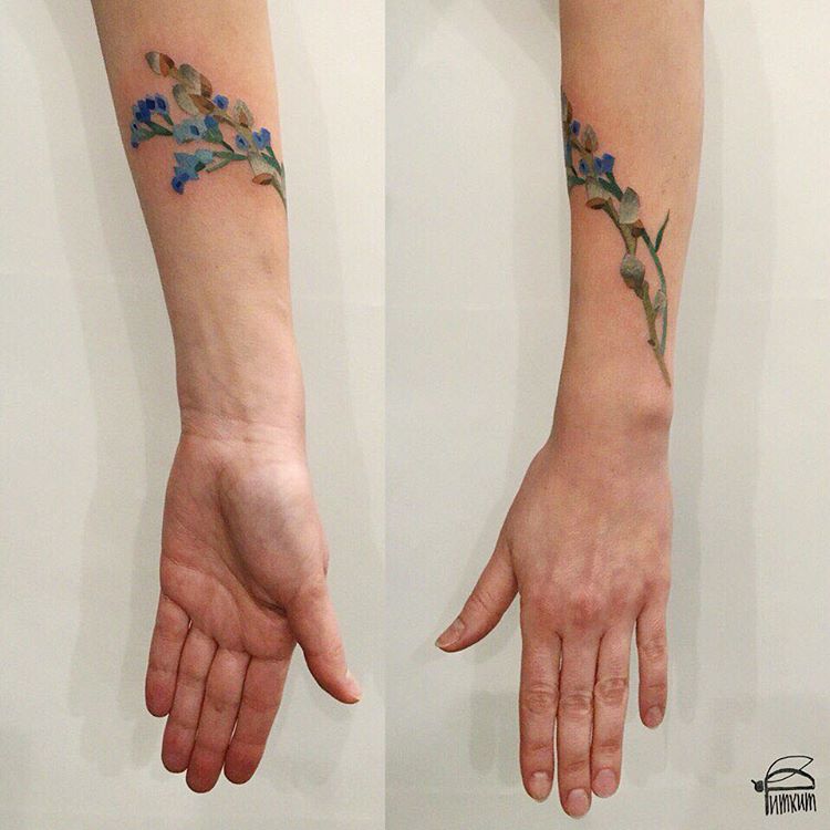 Tattoo Artist Χρησιμοποιεί Αληθινά Φύλλα και Λουλούδια για Μοναδικά Τατουάζ...! - Εικόνα 14