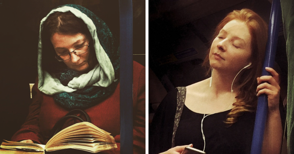 Τύπος φωτογραφίζει κρυφά επιβάτες του μετρό σαν πίνακες του 16ου αιώνα...