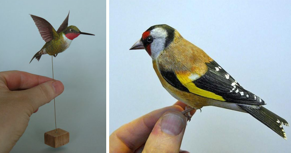 Εντυπωσιακά πουλιά φτιαγμένα απο χαρτί απο τον Johan Scherft
