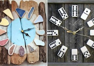 Εντυπωσιακά ρολόγια τοίχου απο απλά υλικά που όλοι έχουν στο σπίτι τους