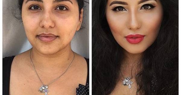 Γυναίκες πριν και μετά το μακιγιάζ...