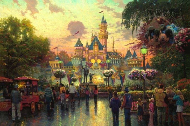Τα παραμύθια της Disney ζωντανεύουν στα σκίτσα του Thomas Kinkade