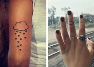 Χαριτωμένα μικρά tattoo με συννεφάκια!!
