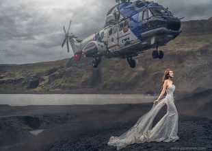 Ελικόπτερο σε φωτογράφιση γάμου τρόμαξε τους πάντες!