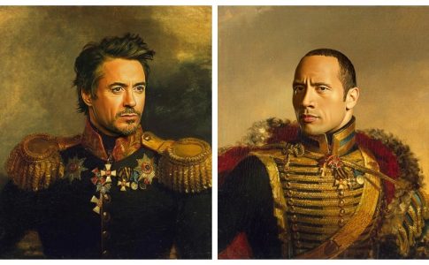 Διάσημοι μετατρέπονται σε επικά στρατιωτικά πορτραίτα