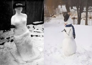Ακόμη και ένας χιονάνθρωπος μπορεί να γίνει έργο τέχνης!